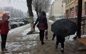 Фото дня: Кам’янець - Подільський присипало снігом
